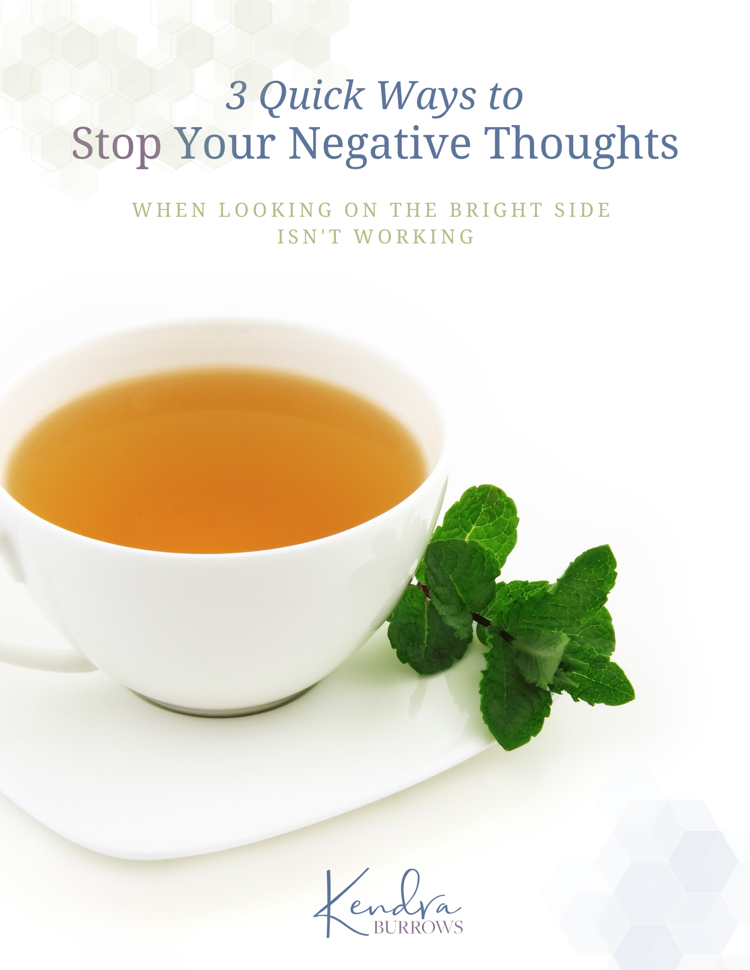 Stop negative thoughts