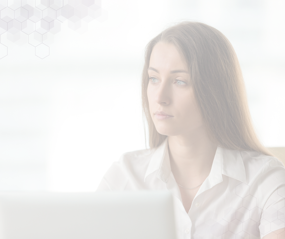 woman at computer contemplating how honest should I be